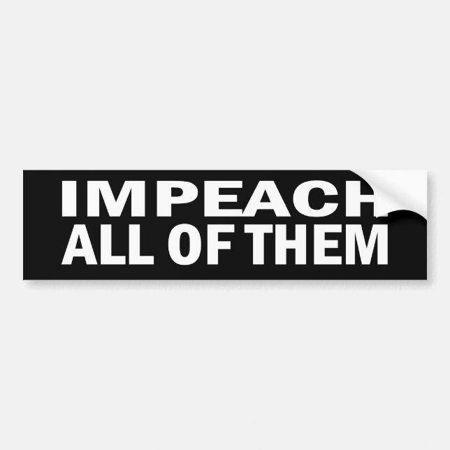 Impeach alla dem politiska bildekal (Framsidan)