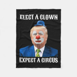 Impeach Anti-trump Välj en Clown Expect A Circus F Fleecefilt