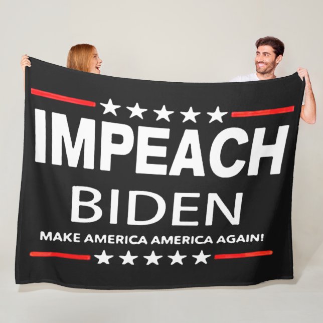 IMPEACH BIDEN FLEECEFILT (På plats)