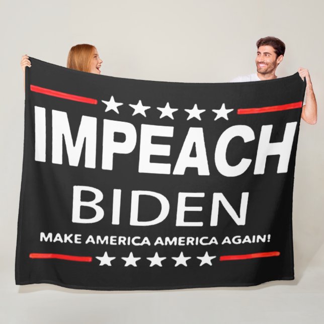 IMPEACH BIDEN FLEECEFILT (På plats)