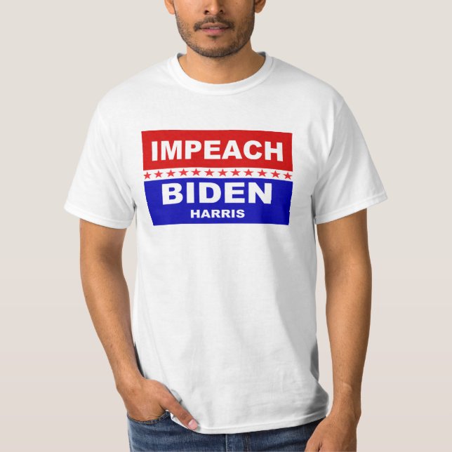 Impeach Biden Harris T Shirt (Framsida)