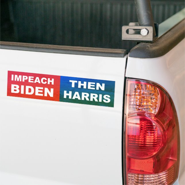 Impeach Biden Sen Harris Bildekal (På lastbil)
