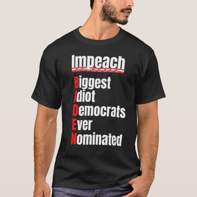 Impeach Biden T-Shirt (Framsida)