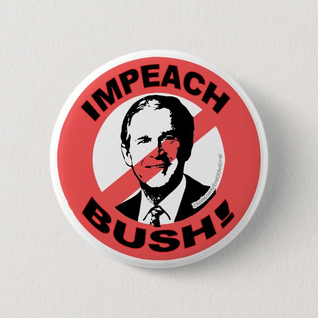Impeach Bush knäppas Knapp (Framsida)