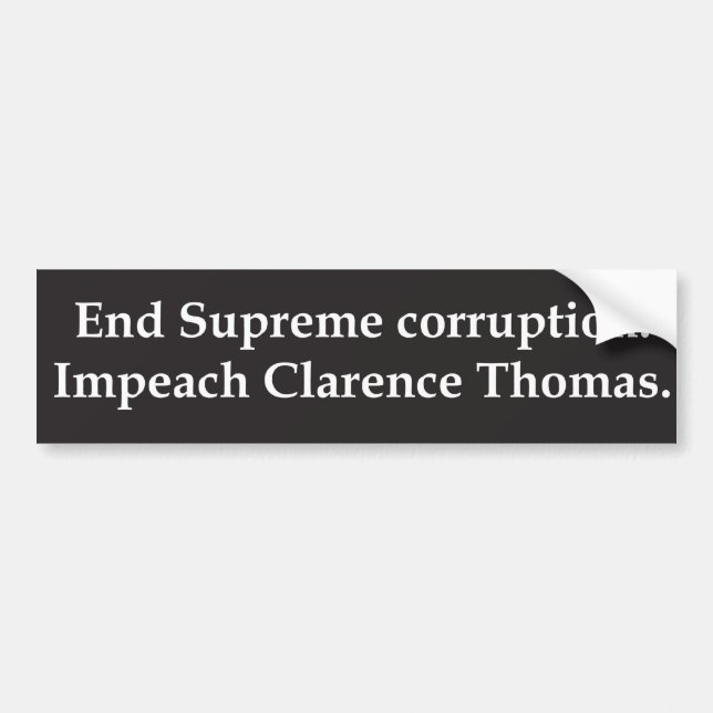 Impeach Clarence Thomas Bildekal (Framsidan)