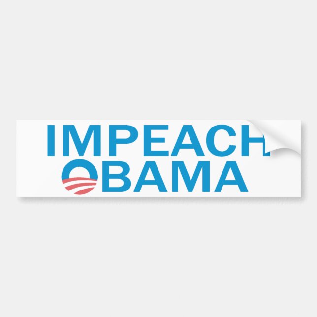 Impeach den Obama bildekalen Bildekal (Framsidan)