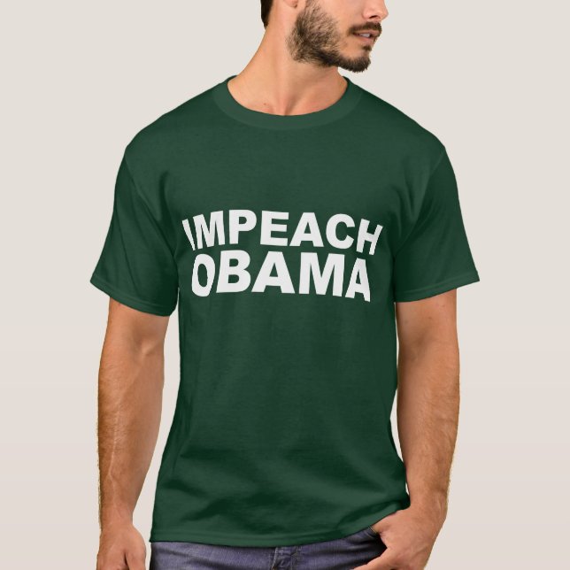 IMPEACH den OBAMA T-tröja T Shirt (Framsida)