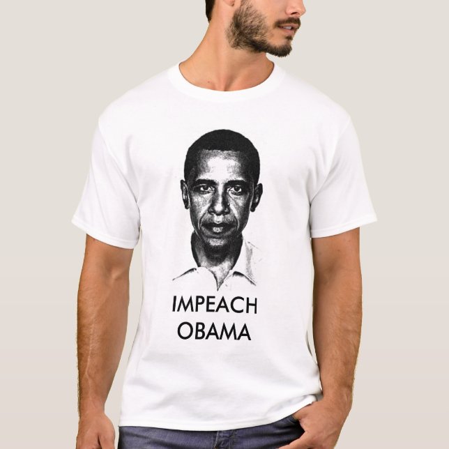 IMPEACH DEN OBAMA T-TRÖJA TRÖJA (Framsida)