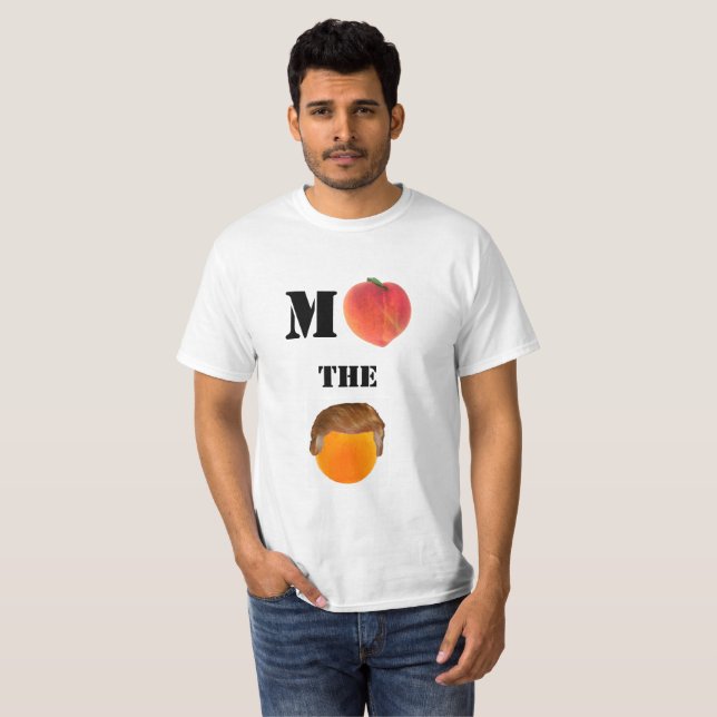 Impeach den orange grundläggande T-tröja T-shirt (Hel framsida)