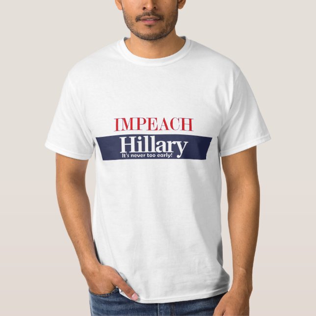 Impeach Hillary Tee Shirt (Framsida)
