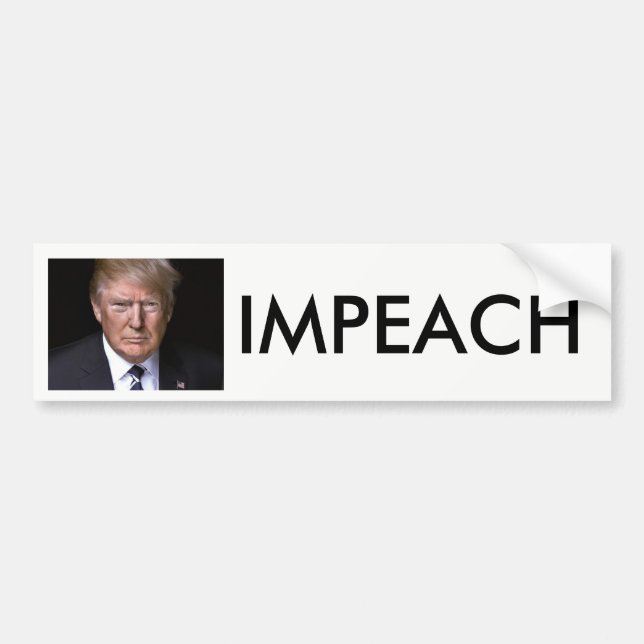 Impeach Impeach Impeach anti-Donald Trump Bildekal (Framsidan)