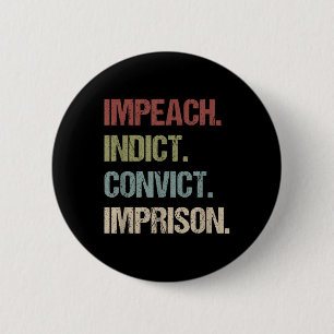 Impeach Indicate Convict Imfängelset Anti Trump Knapp