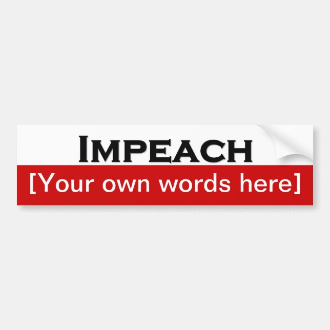 impeach-mall bildekal (Framsidan)