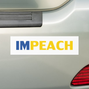 Impeach nu, #hinachhim, Svartvit stötfångare Bildekal