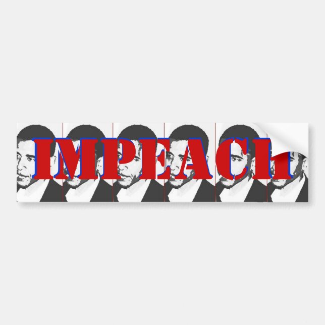 impeach Obama Bildekal (Framsidan)