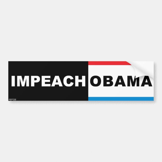 Impeach Obama Bildekal (Framsidan)