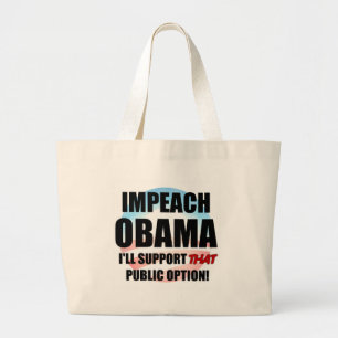 Impeach Obama Jumbo Tygkasse
