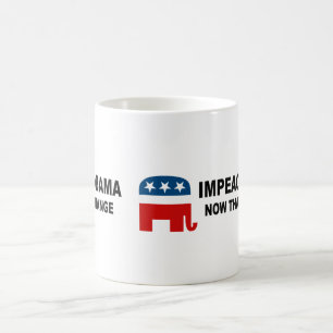 Impeach Obama - nu som är ändring Kaffemugg
