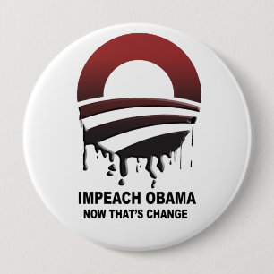 Impeach Obama - nu som är ändring Knapp