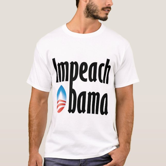 Impeach Obama T Shirt (Framsida)