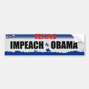 Impeach Obama - Texas Bildekal
