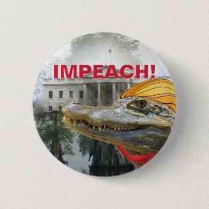IMPEACH TRUMF! Reptil för Vita husträsktrumf Knapp