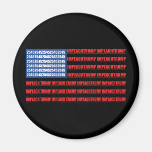 Impeach Trump 2545 American Flagga Impeachment Magnet