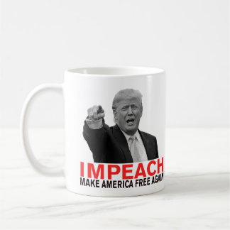 Impeach Trump Gör Amerika friare igen! Kaffemugg
