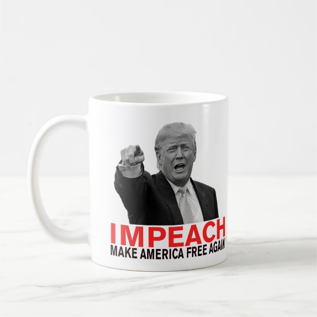 Impeach Trump Gör Amerika friare igen! Kaffemugg (Vänster)