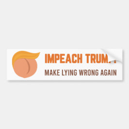 Impeach Trump - gör om Ljug fel Bildekal