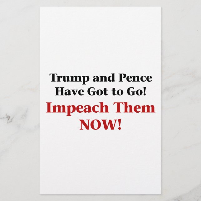 Impeach Trump och Pence (Framsida)