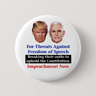 Impeach Trump och Pence Knapp