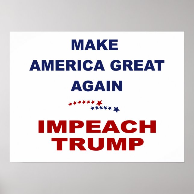 Impeach Trump Poster (Framsidan)