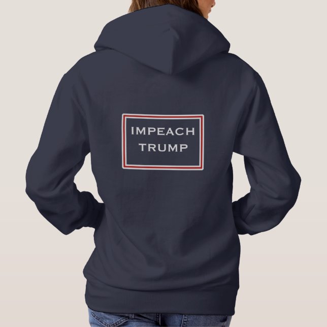 Impeach Trump Red and White Tröja (Baksida)