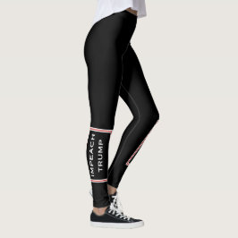 Impeach Trump Red White Leggings