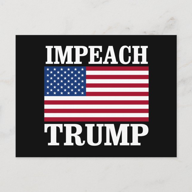 Impeach Trump - Spara America - Anti-Trump Design Vykort (Framsida)
