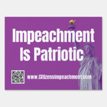 Impeachment is Patriotic Yard Sign
