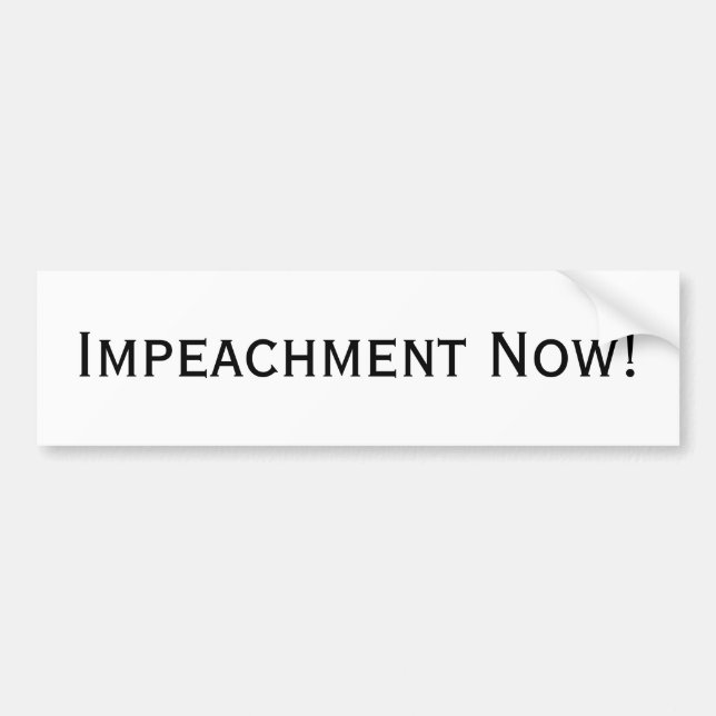 Impeachment nu! bildekal (Framsidan)