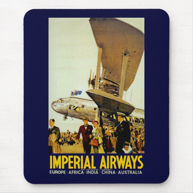 Imperial Airways ankomst Musmatta (Framsidan)