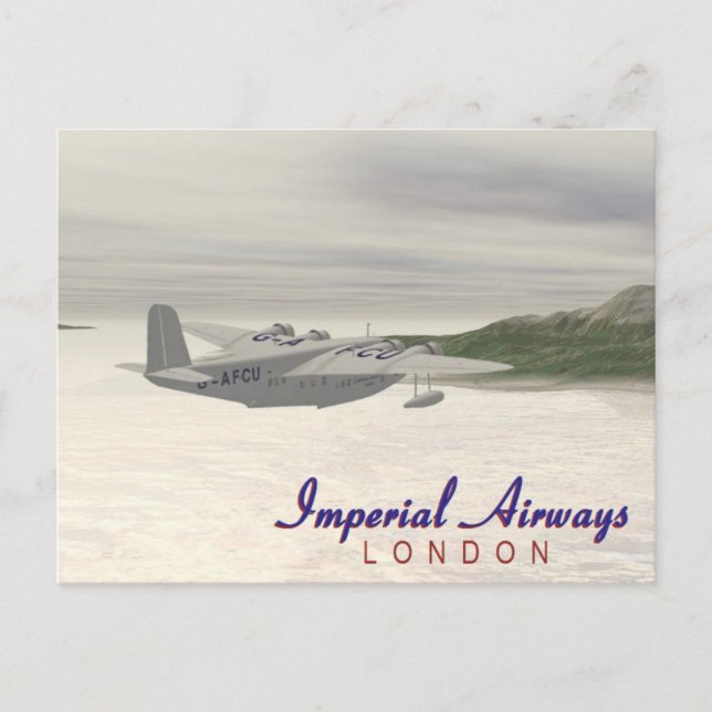 Imperial Airways Vykort (Framsida)