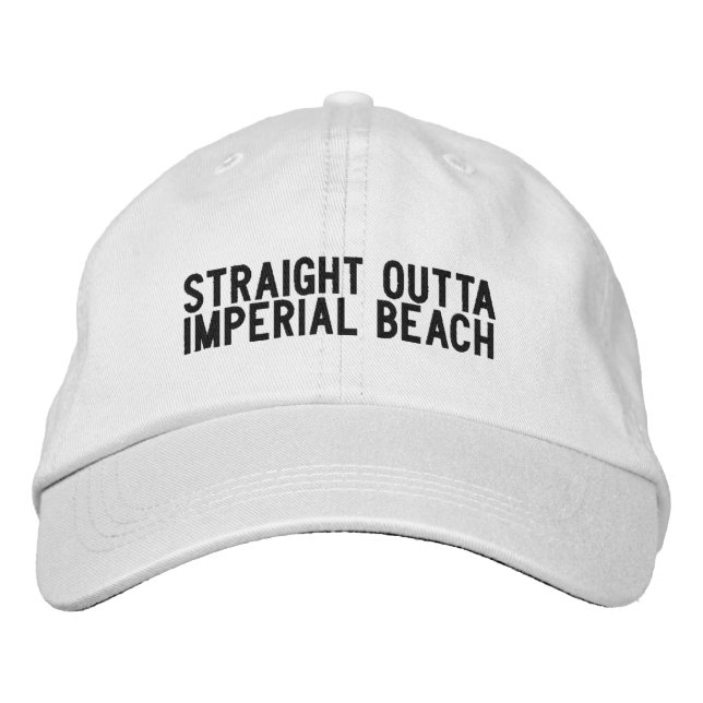 Imperial Beach Kalifornien Hatt Broderad Keps (Framsida)