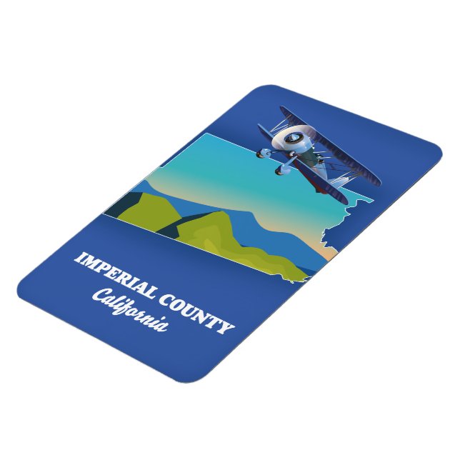 Imperial County California resekarta Mugg Magnet (Vänstra Sidan)