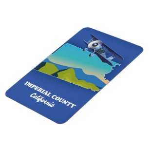Imperial County Kalifornien-resa karta Mugg Magnet