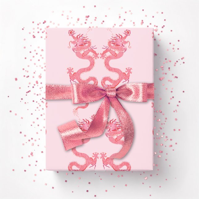 Imperial Dragon in Pink Presentpapper (Skapare uppladdad)