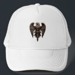 Imperial Eagle med sword - Majestic Guld Emblem D Keps<br><div class="desc">Kanalisera gamla imperiers makt med denna regala "Imperial Eagle with Sword"-design. Den här stora teckningen,  som återges i elegant guld-toner i djup svart bakgrund,  symboliserar styrka,  skydd och heder. Perfekt för historiebojor,  fantasi älskare,  eller någon som tar till sig makt och nobilitet. Perfekt för kläder,  poster och heraldiska produkter.</div>