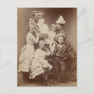 Imperial Family of Prussia ca. 1874 Vykort