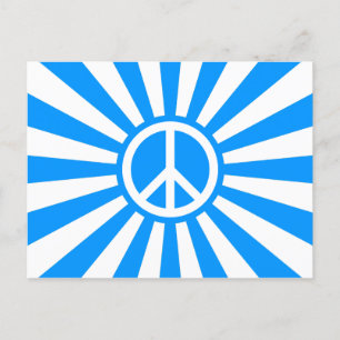 Imperial Flagga av Fredstecken non-Violence Anti K Vykort