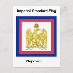 Imperial Flagga av Napoleon I vykort