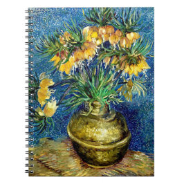 Imperial Fritillaries Copper Vas Van Gogh spiral Anteckningsbok