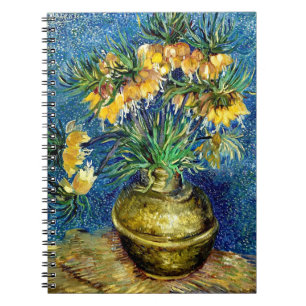 Imperial Fritillaries Copper Vas Van Gogh spiral Anteckningsbok